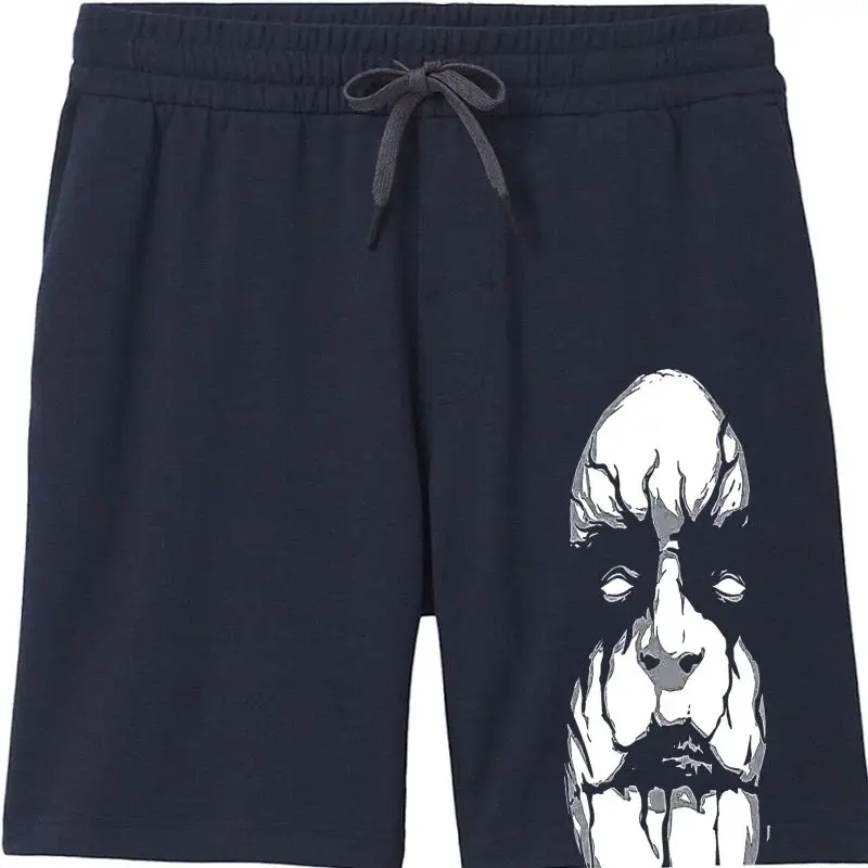 Men\'s Black Metal Shorts Rock Gothic Kiss Death Core Fifties Shorts Men\'s Casual Beach Pants Fashion Pull-Up Pants