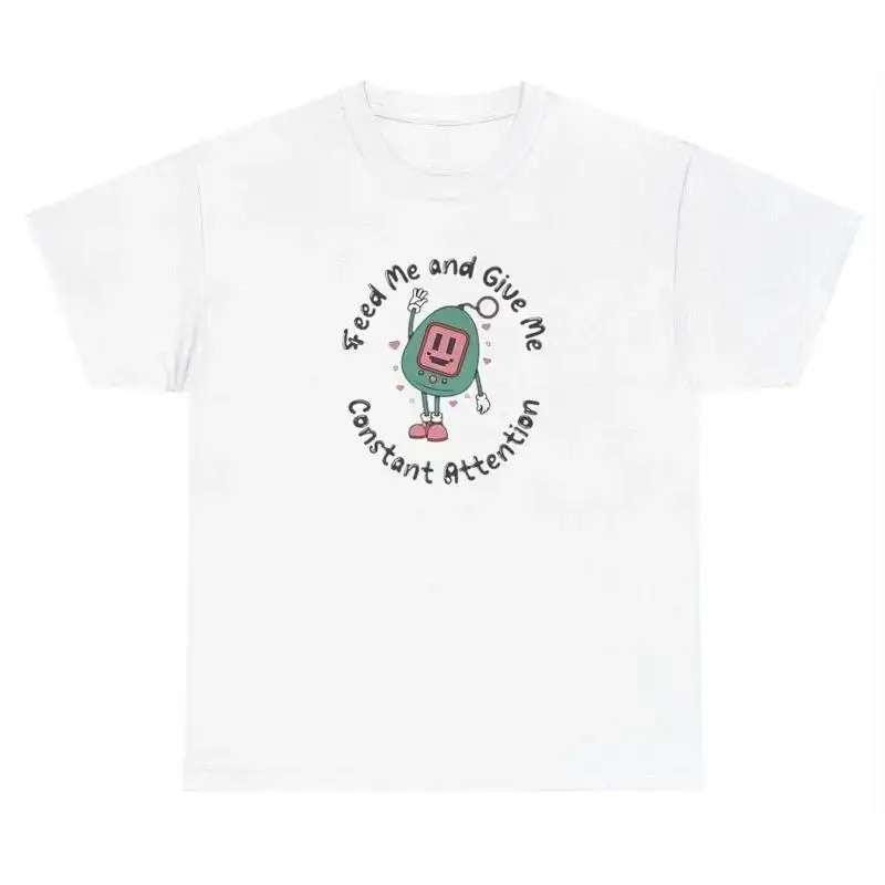 Give Me Attention T Shirt Funny 90s Video Game Graphic Clingy Shirt for Mens
