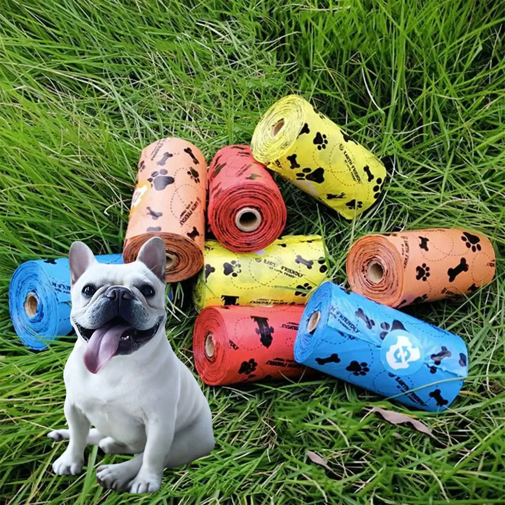 EPI Biodegradable Pet Garbage Fecal Collect Bag Pet Pooper Bags Pet 18Pcs /Roll Dog Kitten Poop Garbage Bag Pet bag 4/8/18 Rolls