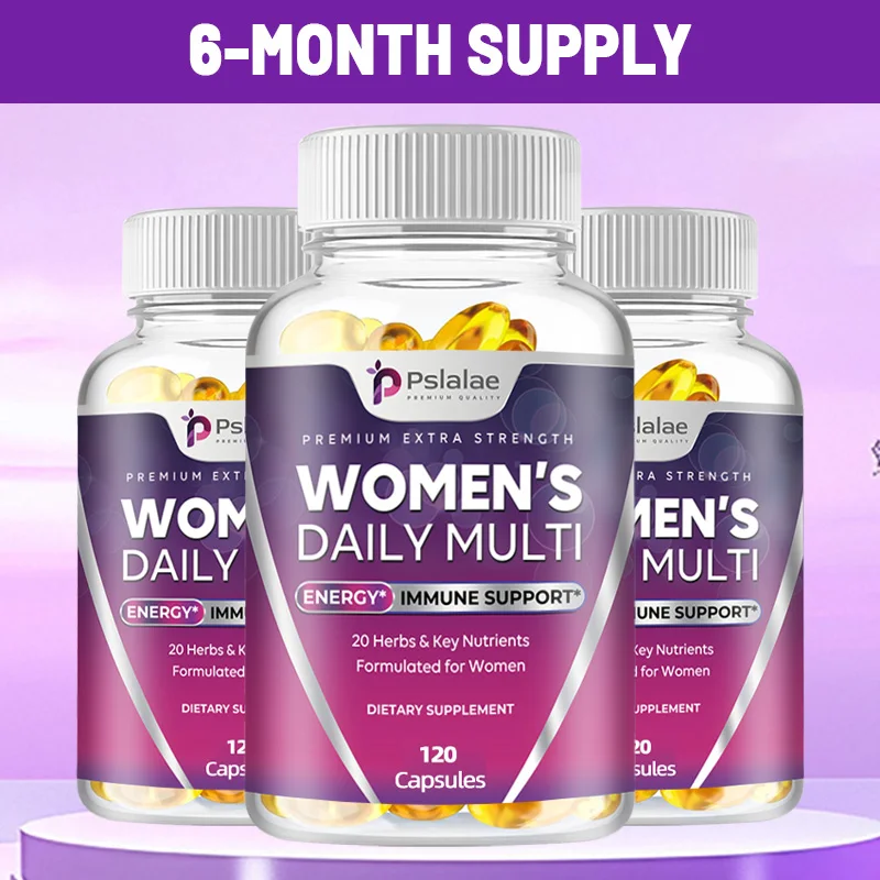 

Women's Daily Multi Capsules - Provides Daily Energy, Boosts Energy and Immunity, Strengthens Bones, Increases Vitality