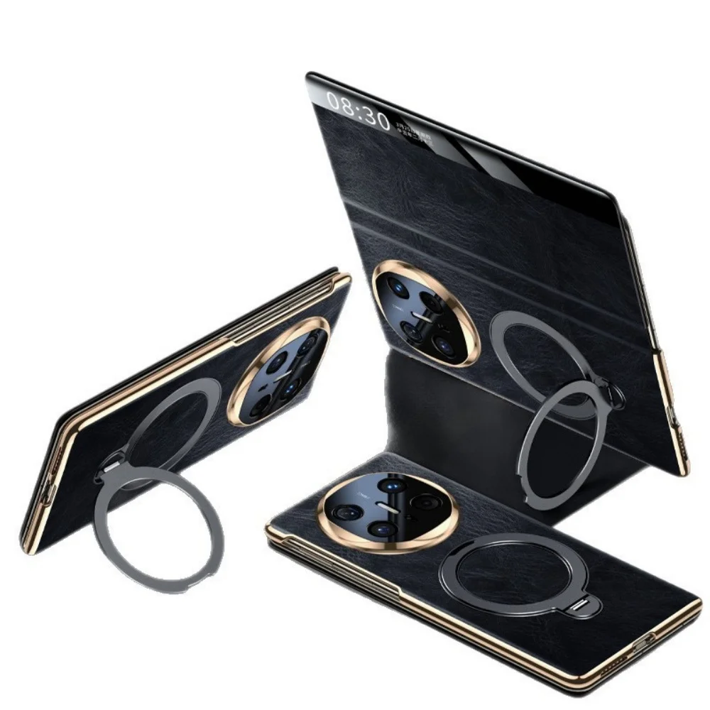 

Чехол премиум-класса из воловьей кожи для Huawei Mate X3 X6 X5, чехол с кольцевым кронштейном