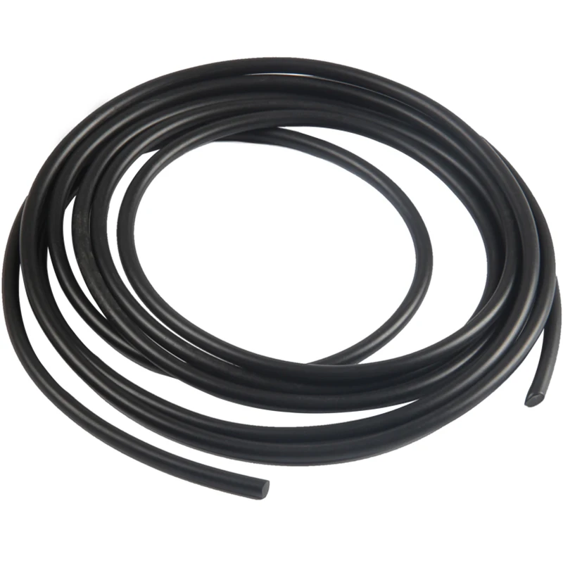 Solid Black NBR Sealing Strip Diameter: 1.5mm~10mm Oil Resistance Nitrile Rubber Round Strip 5M/10M NBR Strip