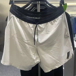 Mens Shorts Pockets Casual Gym Sports Training Summer Moisture Wicking Shorts  Solid Color Breathable Shorts Men's Clothing 2024