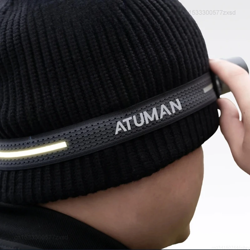 DUKA ATuMan LED Headlight with Motion Sensor 8 Light Modes 1200 Lumens for Hiking Fishing USB HeadLight Lamp Flash Torch