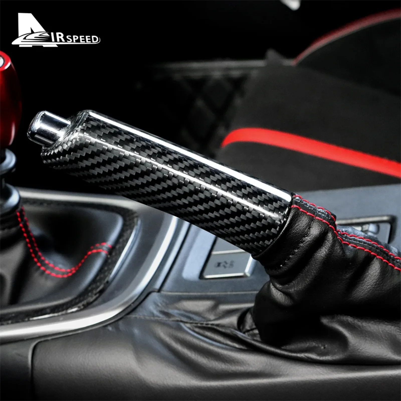 For Subaru BRZ GR86 2021 2022 2023 WRX 2022 2023 2024-2026 Hard Carbon Fiber Handbrake Cover Interior Decor Mod Car Accessories