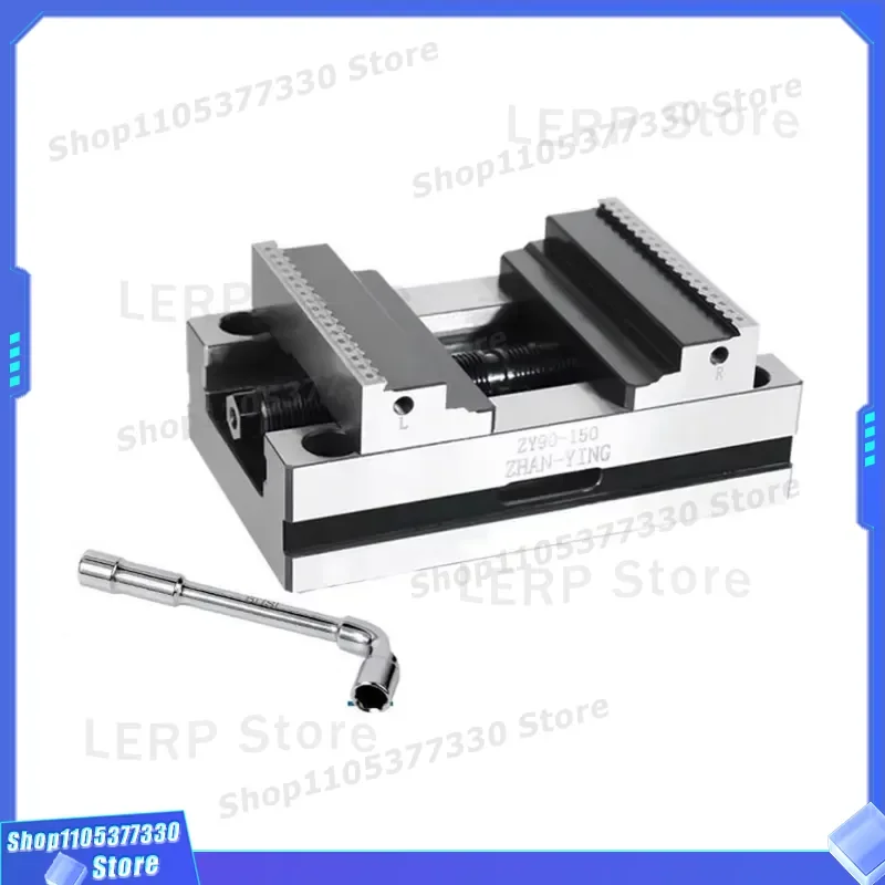 ZY90-150 Self Centering Vise 4 5 Axis Fixture CNC Machining Center Clamp Concentric Flat Jaw Pliers for Milling Drilling