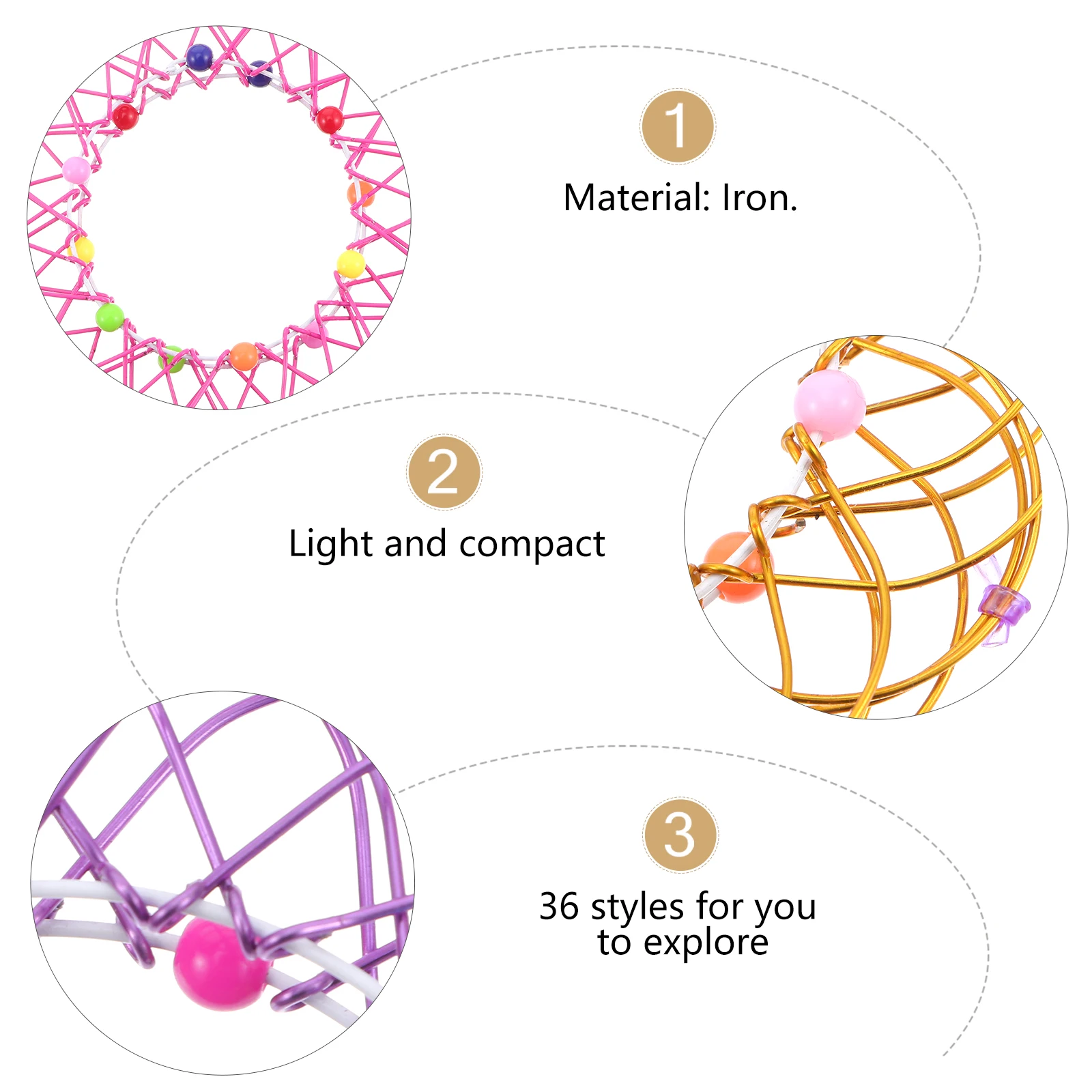 

4pcs Flower Basket Toy 36 Shapes Stress Relief Game Educational Gift for Kids Lightweight Portable Brain Teaser Puzzle