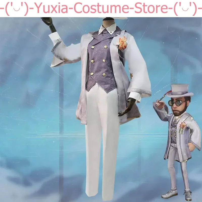 Game Identity V Professor of literature Magician Servais Le Roy Cosplay Costume Formal Suit Hallween Party Uniforms Custom Made