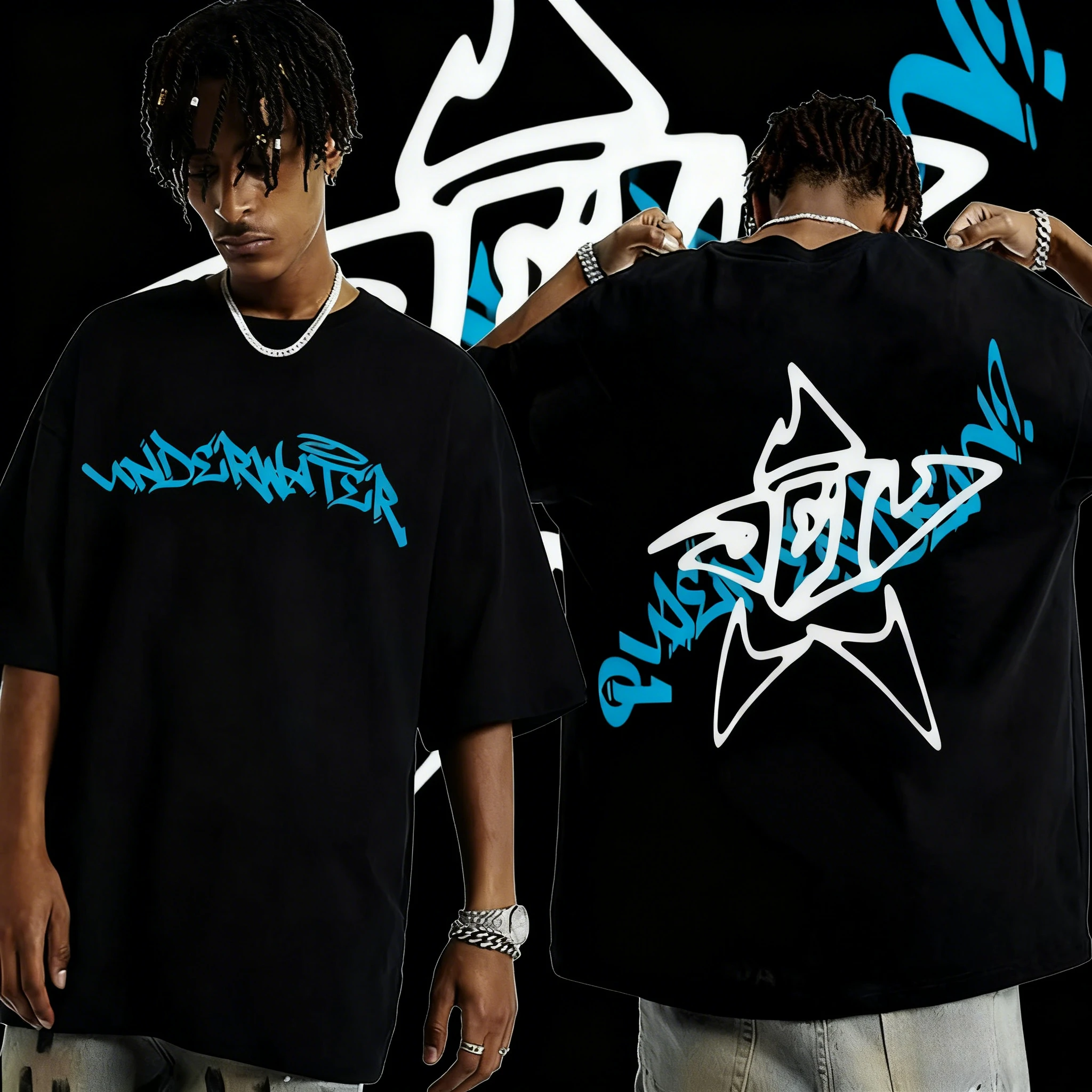 2025 rapero Quien Es Dei V gráfico submarino hombres mujeres Hip Hop música Pop 100% Camiseta estampada de algodón puro de alta calidad