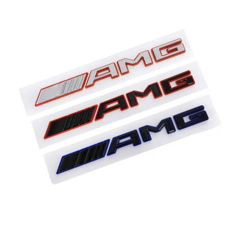 

The new 3D badge ABS trunk AMG letter sticker is suitable for Mercedes-Benz AMG ABC E G CLA W176C63C63S53GT general style.