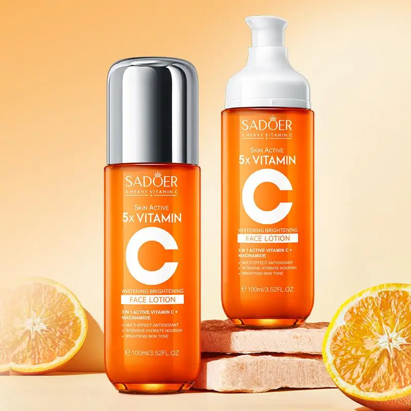 

SADOER Vitamin C Brightning Facial Lotion Reduce Dullness Of Skin Tone Moisturizing Firming Face Lotion Skin Care Products