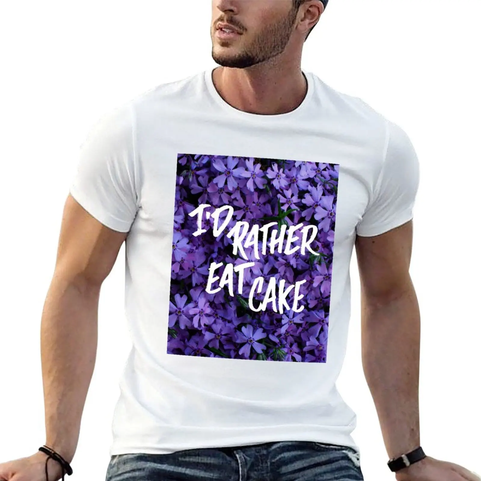

I'D RATHER EAT CAKE T-Shirt t shirts for man graphic tees t shirts with prints man t shirts high quality luxury brand T-shirt