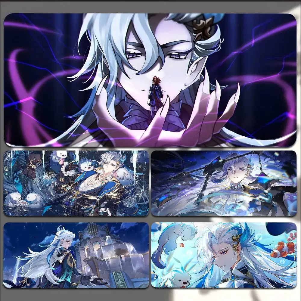 

Нескользящий коврик для мыши Neuvillette, подходит для офисных компьютеров, ноутбуков, килимков для игрового стола для киберспорта, клавиатуры XXL