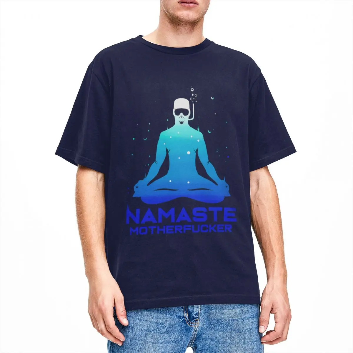 Freediver Namaste Dive Accessories T-Shirt Men Women Freedive Scuba Diving Tee Shirt