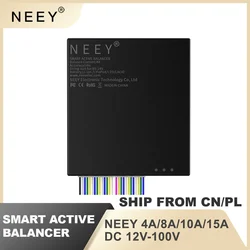 NEEY Equalizer 4A 8A 10A 15A Smart Active Balancer 3S-24S DC12V-100V Lifepo4 / Li-ion/ LTO Battery Energy equalization