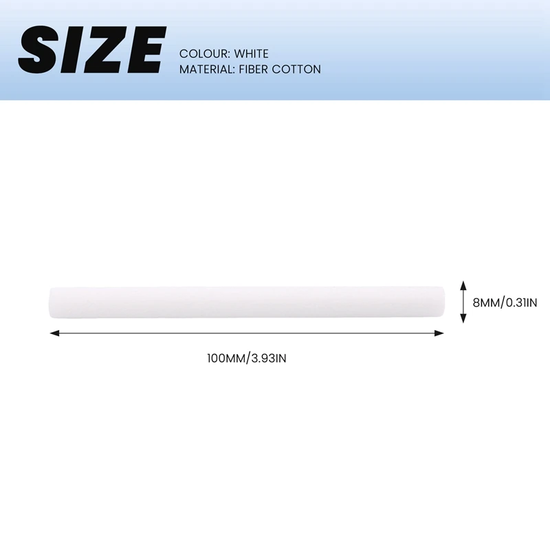 Luchtbevochtiger Wattenstaafjes, Luchtbevochtiger Navulstick Draagbare Persoonlijke USB Mini Luchtbevochtiger Filter Vervangingselementen 10 Stuks