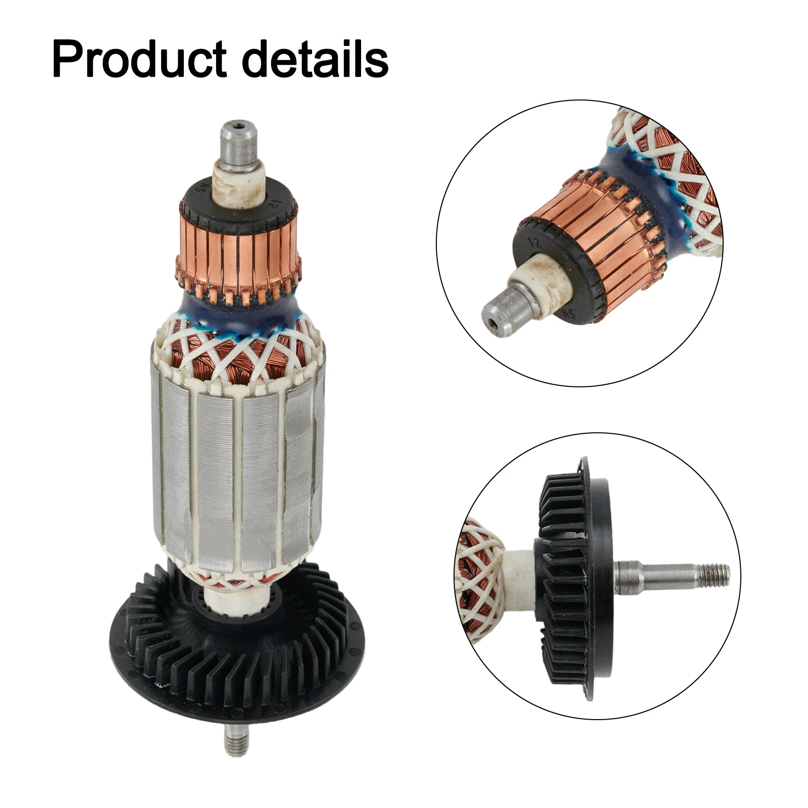 For Bosch For GWS6-100 Compatible For ROTOR Anchor for Angle Grinder Motor Replacement Accessory Made of Metal
