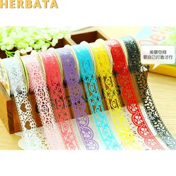 1pc/lot DIY Lace Decorative Tape Plastic Sweet Washi Tape for photo album Scrapbooking Masking Tape Free shipping CL-2301