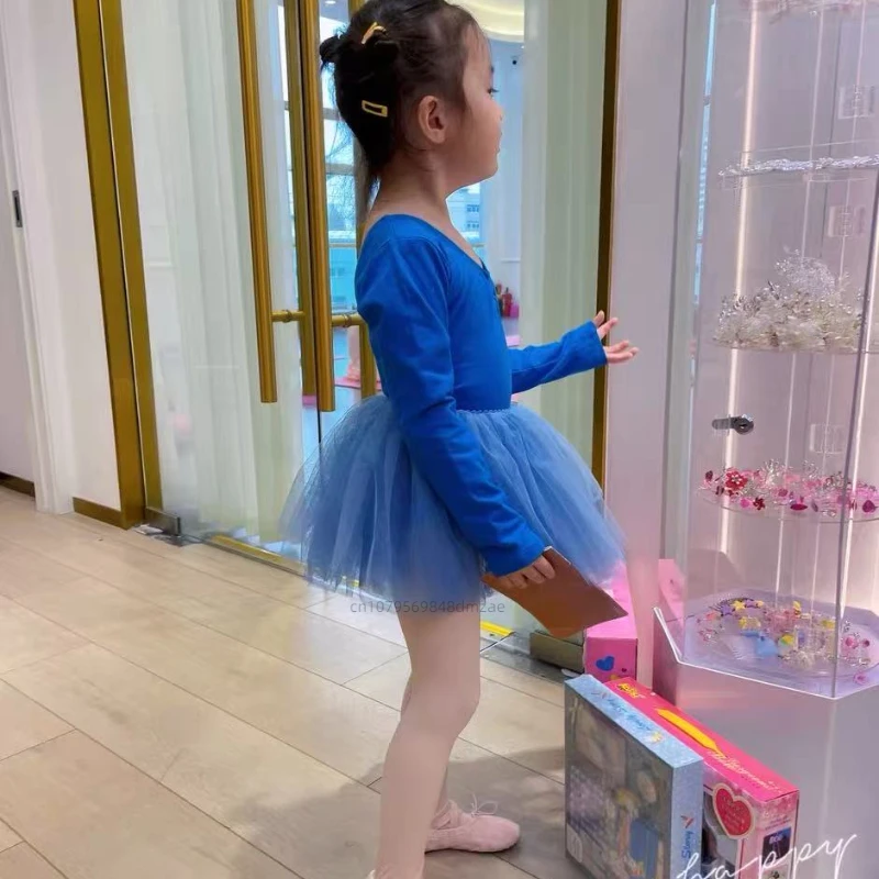 Модная и милая шифоновая юбка с широкими полями, детский танец, балетная юбка для девочек, пышная белая танцевальная юбка до половины тела