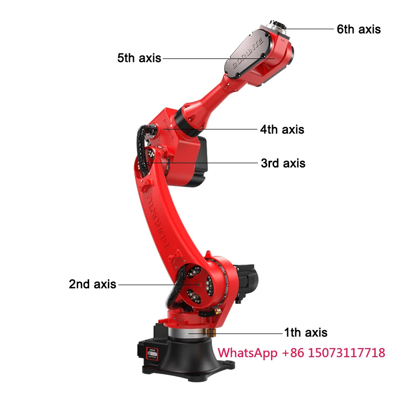 効率的でプロフェッショナルなBORUNTEパレタイジング産業用ロボット、6軸、ハンドリング用荷重30kg