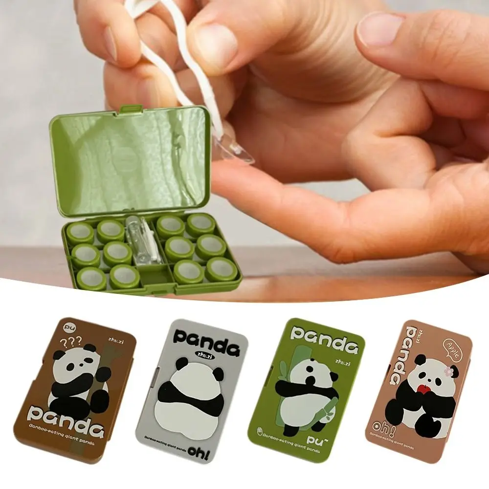 

Panda Contact Lens Inserter Remover Wearing Tool with Mirror Contact Lens Case Holder for Eye Care Portable