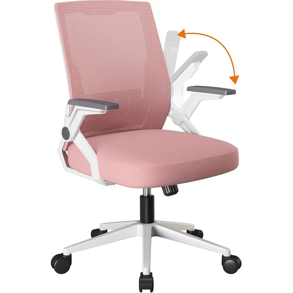 

Oice Chair with lip-up Armrests Ergonomic Computer Desk Chair with Adaptive Lumbar Support & Breathable Mesh, Pink