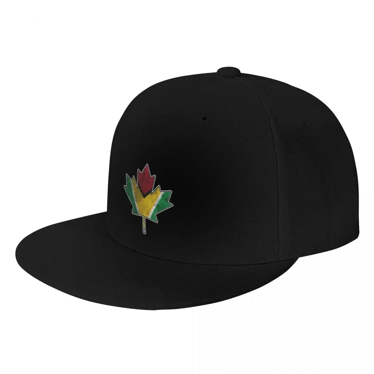 Guyanese Canadian - Maple Leaf Clipped Into Guyanese National Flag Baseball Cap Sports Cap Custom Cap Sun Hats For Women Men's