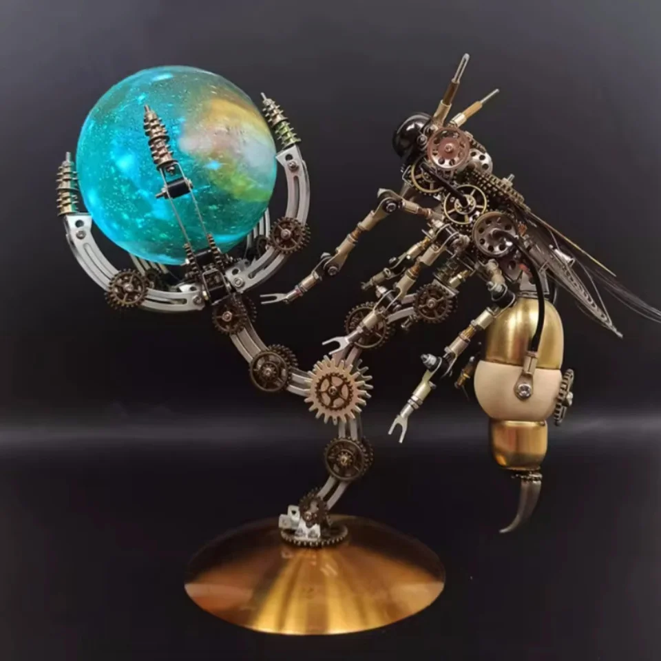 3D Puzzel Zeepaardje Metalen Assemblage Mechanische Zeedieren Building Model Kit Steampunk DIY Speelgoed voor Kinderen Volwassenen 2100 Stuks