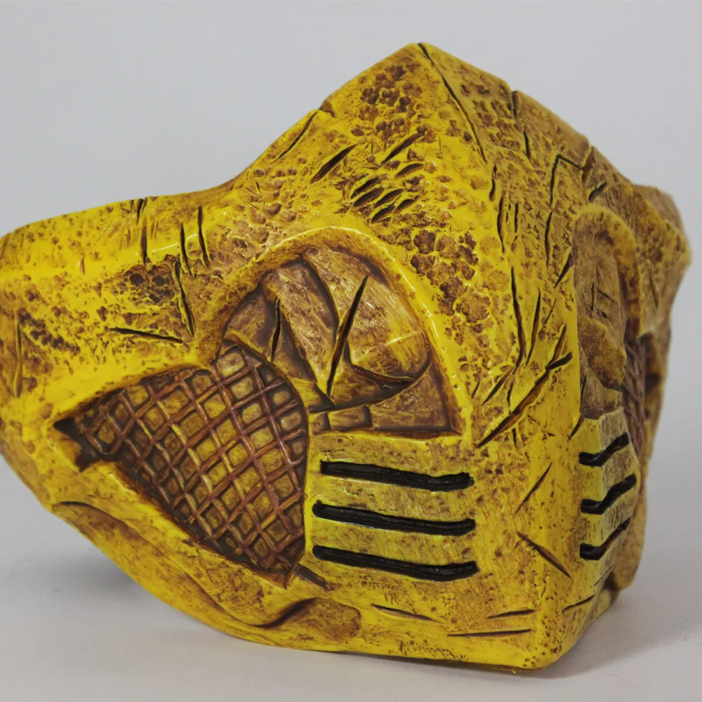 모탈 컴뱃 X 마스크 코스프레 스콜피온 할로윈 파티 마스크 카니발 의상 공연 소품 액세서리