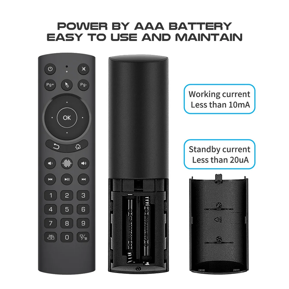 X12A-5Pcs G20S Pro Air Mouse التحكم عن بعد لمساعد جوجل البحث الصوتي الدوران بلوتوث 2.4G اللاسلكية