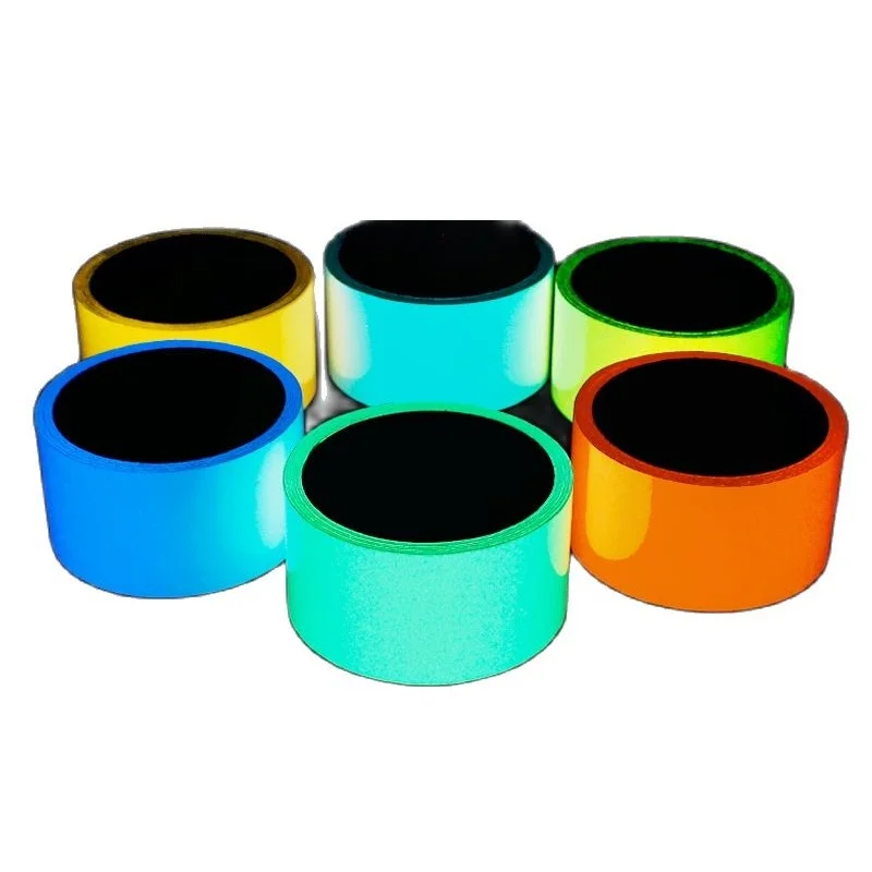 2cm/ 3cm/ 4cm/ 5cm Self-adhesive Luminous Fluorescent Warning Safety Tape