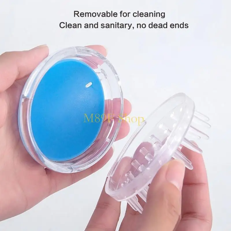 

M89F Shampoo Brush Handheld Scalp Meridian Massage Brush Shower Hair Comb Portable