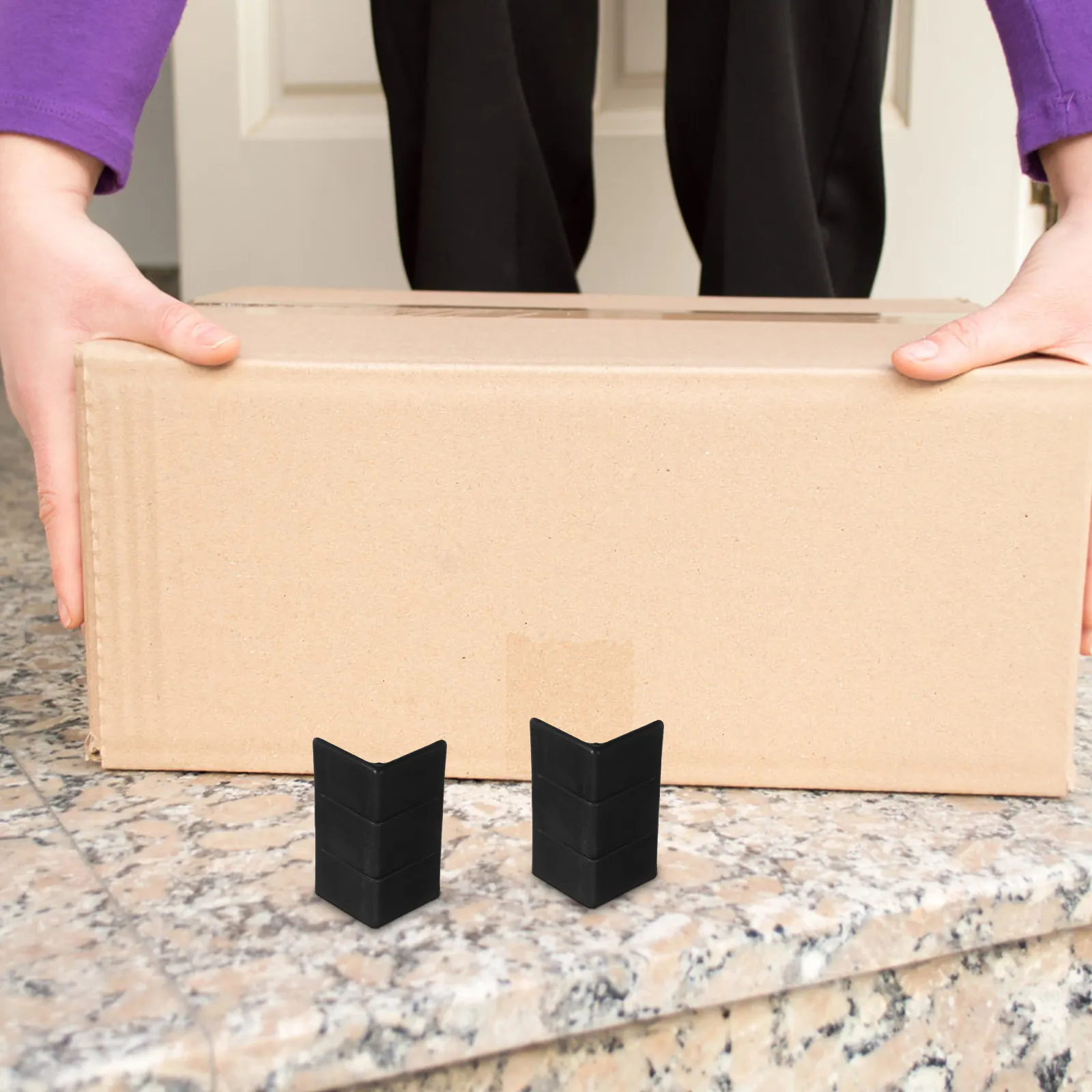 20Pcs Heavy-Duty Packaging Corner Protectors Plastic Edge Guards Thickened Anti-Slip Corner Guards for Shipping Transport Carton