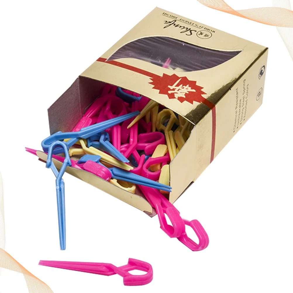 

70Pcs Hairdressing Hairpin Set Plastic Safe Material Multi Use for Cold Wave Hair Cleanup Professional Salon Styling