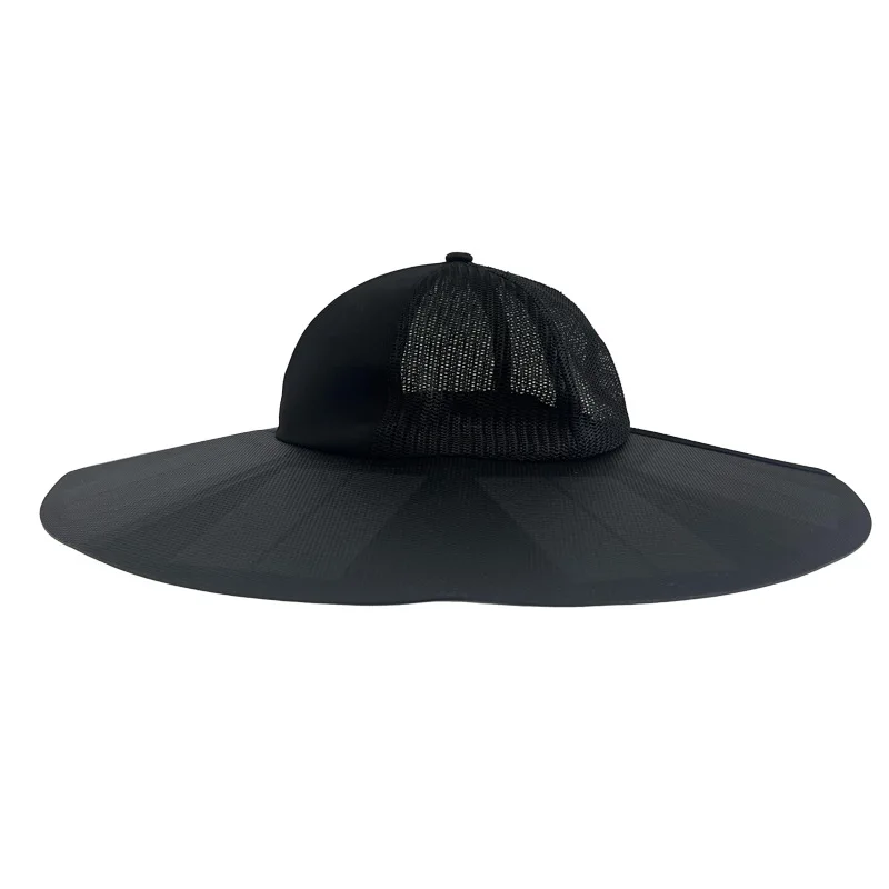 

Solar power cap folding portable rechargeable