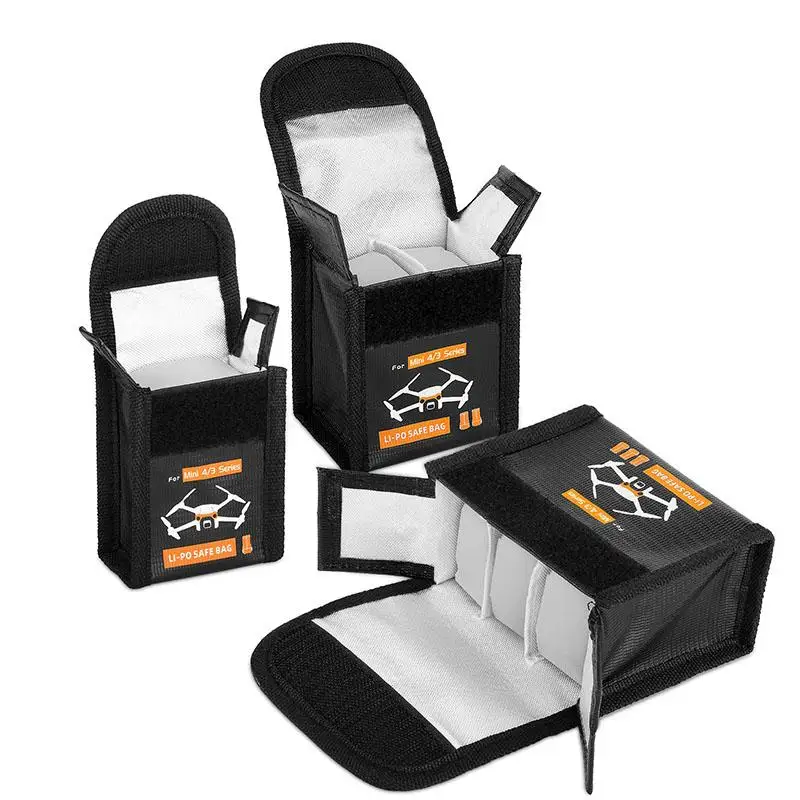 VOLODYMYR for DJI MINI 3/4 PRO Drone LiPo Battery Safe Explosion-proof Protective Bag Battery Storage Case DJI MINI 3 Drone
