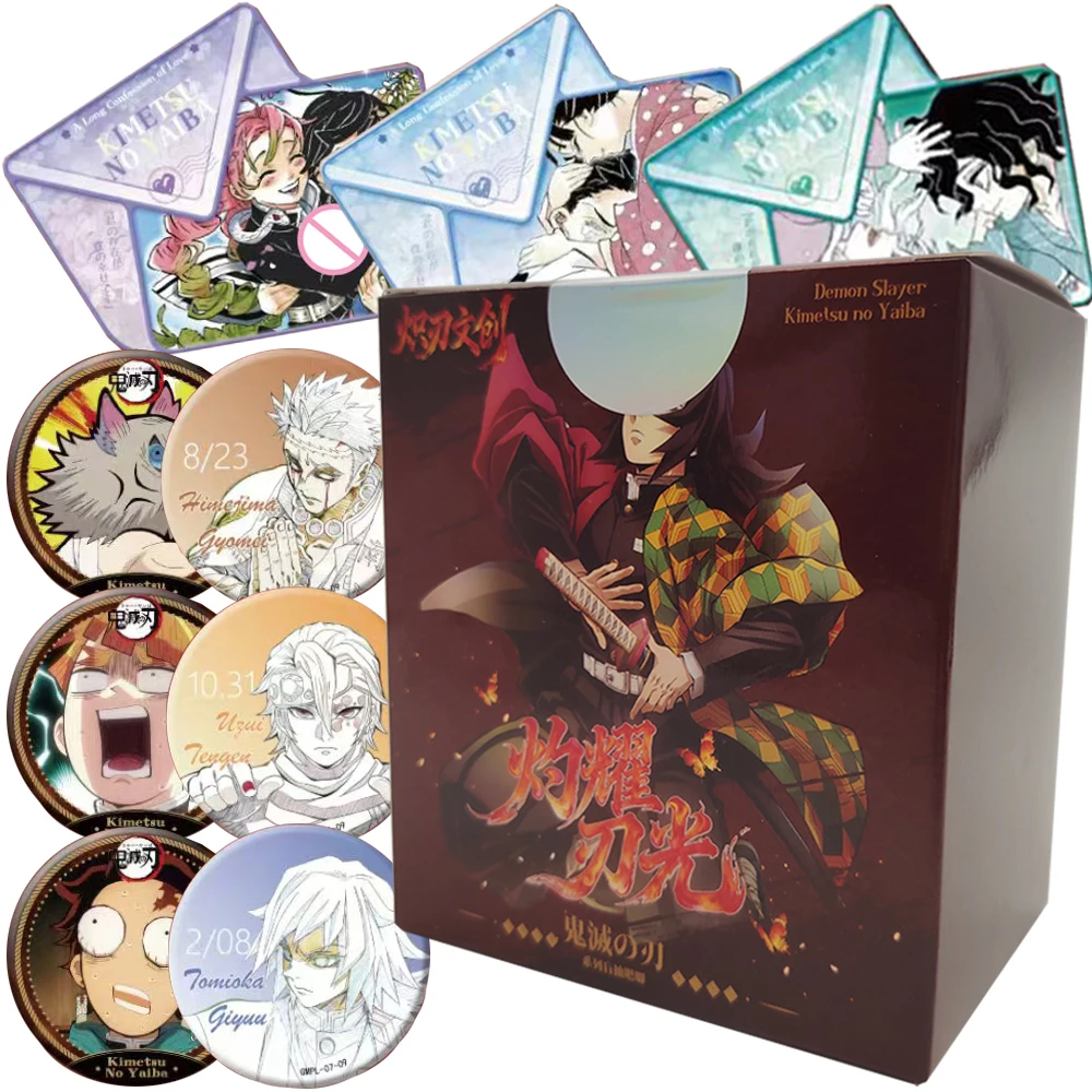 

Demon Slayer Rare Collection Badge Christmas Family Party Gift Children's Hobby Toys Exquisite Anime Character Backpack Pendant