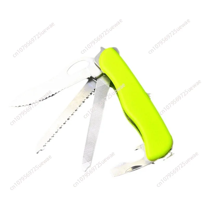 

Sergeant knife, lifeguard 0.8623. MWN fluorescent knife handle, rescue tool with car treasure