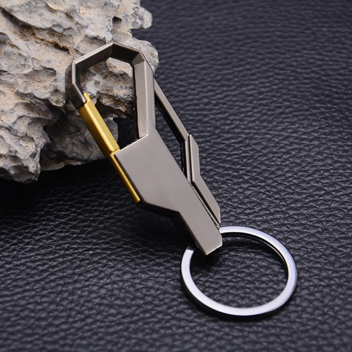 3 Color Key Chain Key Ring Silver Color Metal Inlay Keychain for Classic Men Car Key Chain Romantic Gift for Man Women image 4