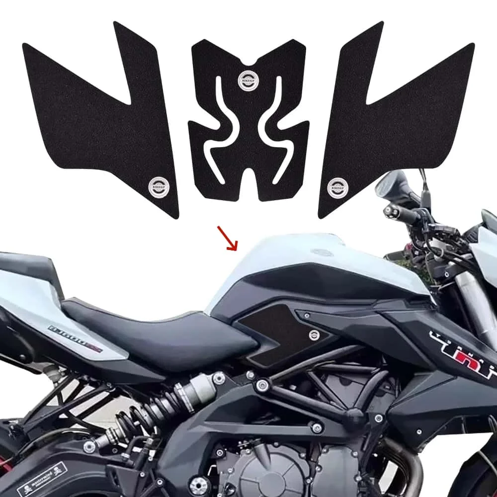 ل Benelli BN600 TNT600 2013-2018 دراجة نارية ملصق خزان عدم الانزلاق خزان الجر وسادة جانبية واقية ملصق مائي