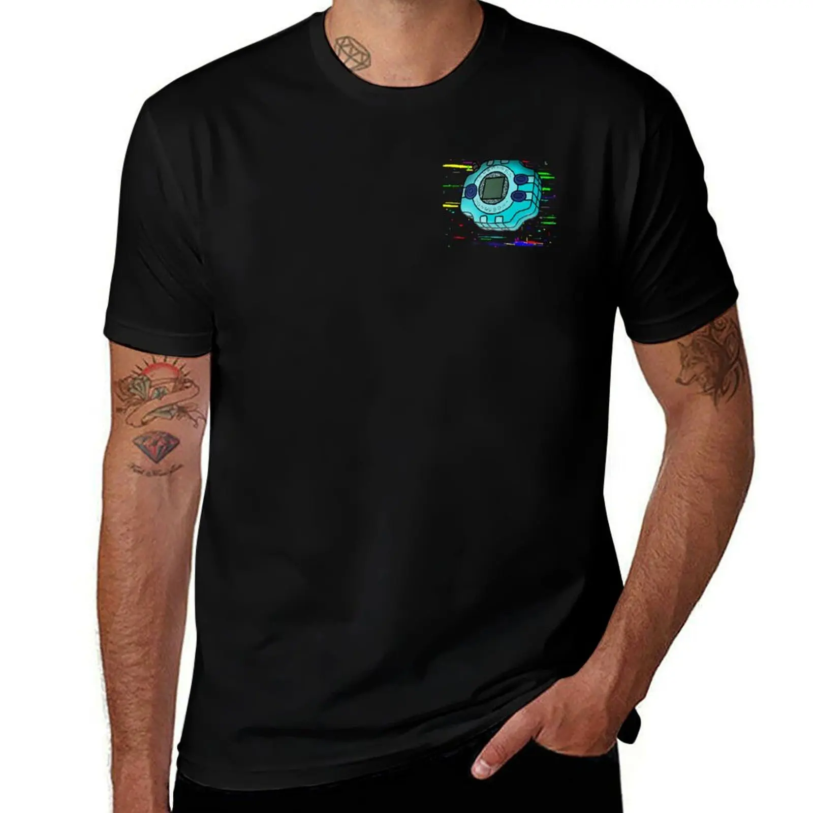 Digital Device T-Shirt Running Gym Short Sleeve Sports Tee T-Shirt