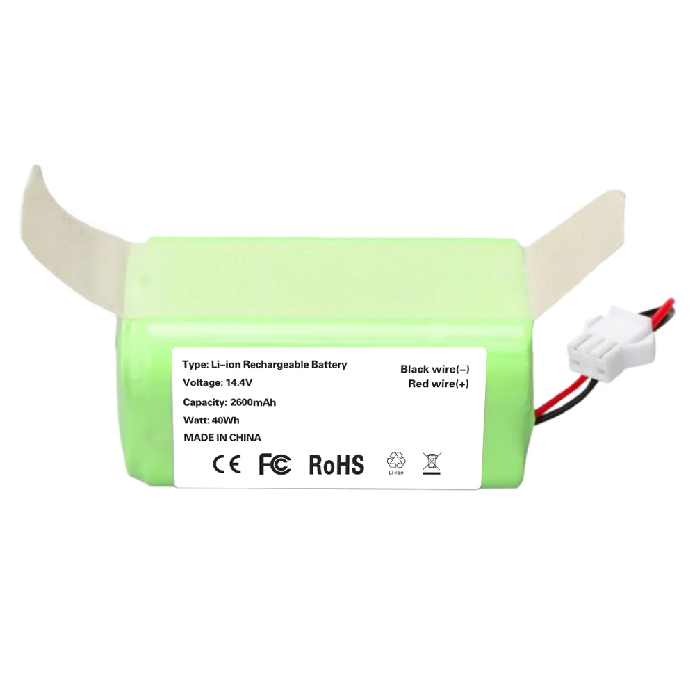 

Аккумулятор 14.4V 2600mAh для роботов-пылесосов Conga Excellence 990, Ecovacs N79, Eufy 15C 35C, IKOHS, NETBOT S14 S15 (замена)
