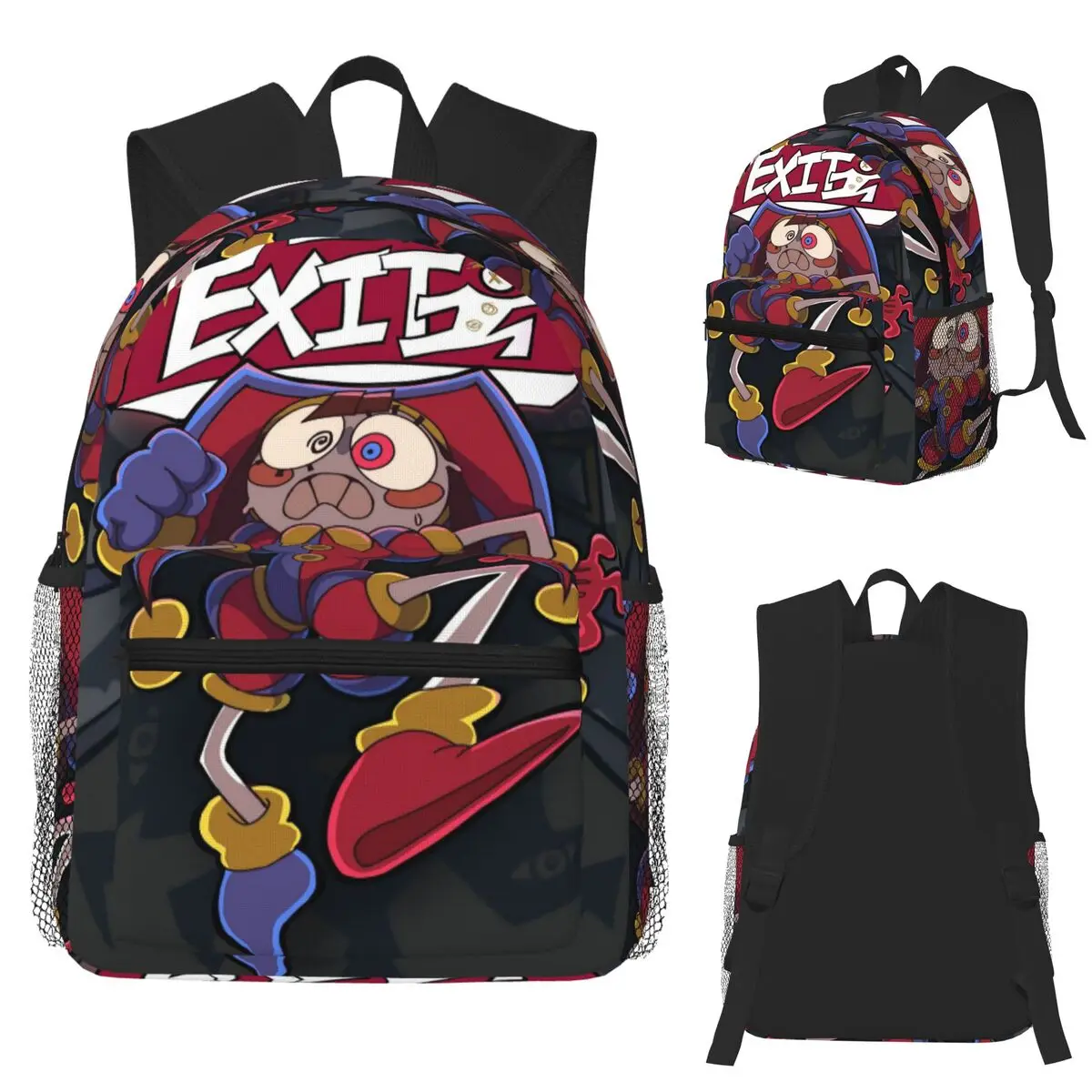 

The Amazing Digital Circus Student Backpack School Bag Hiking Travel Daypack for Men Women Fashion Bookbag Shoulder Bags