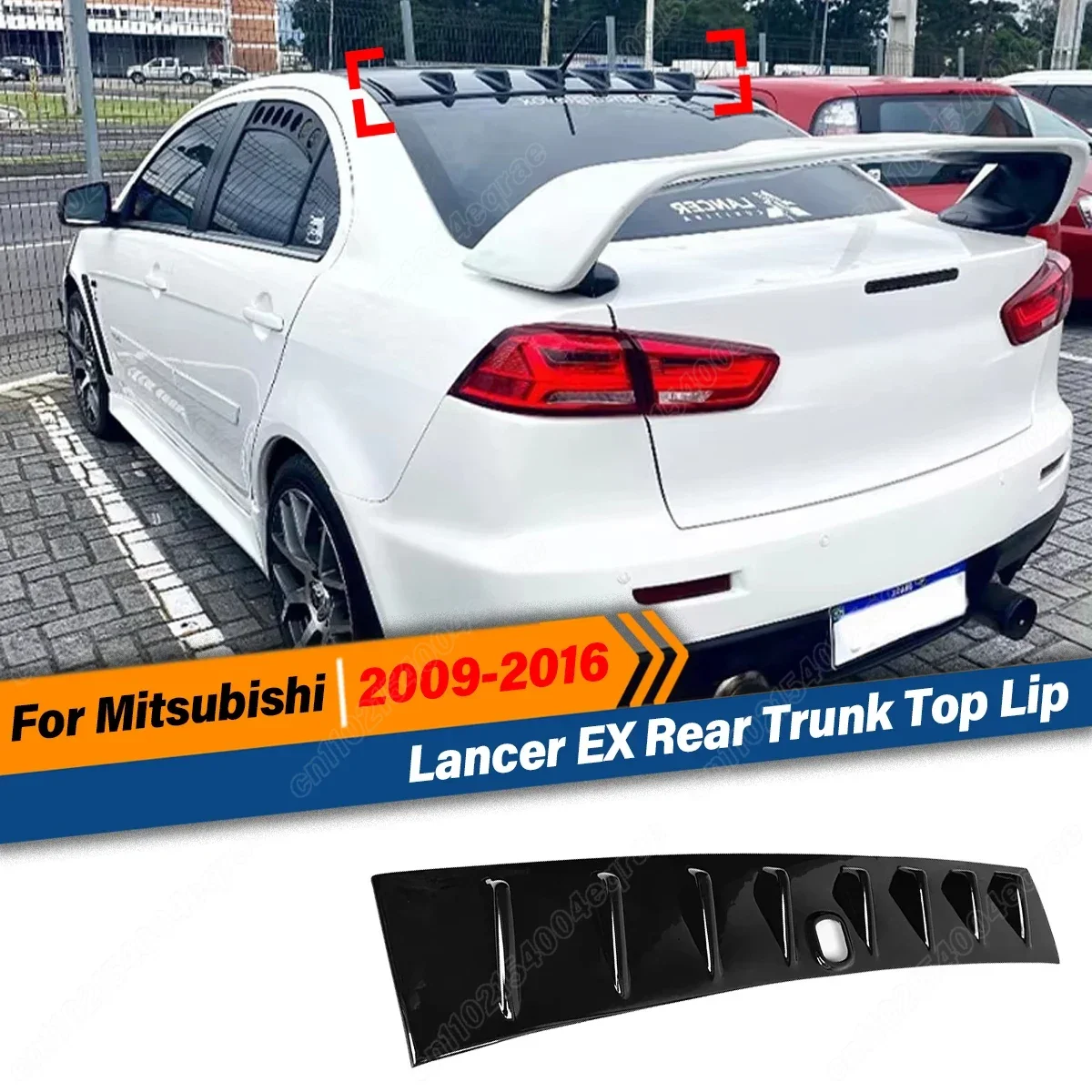 

Для Mitsubishi Lancer EX 2009 2010 2011 2012 2013 2014 2015 2016 задний багажник на крышу, верхний спойлер, задние окна, губа, внешний аксессуар