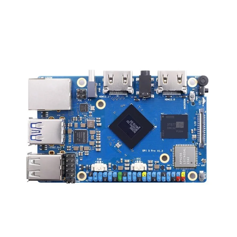 

Exquisite-For Orange Pi 5 Pro RK3588S 16GB RAM DDR5 Gigabit Ethernet Wifi+BT SBC Single Board Computer Mini PC Development Board