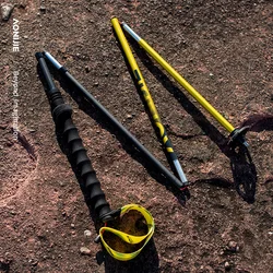 AONIJIE Folding Carbon Fiber Trekking Poles Portable Camping Hiking Walking Sticks Ultralight Nordic Walking Cane Climbing Stick