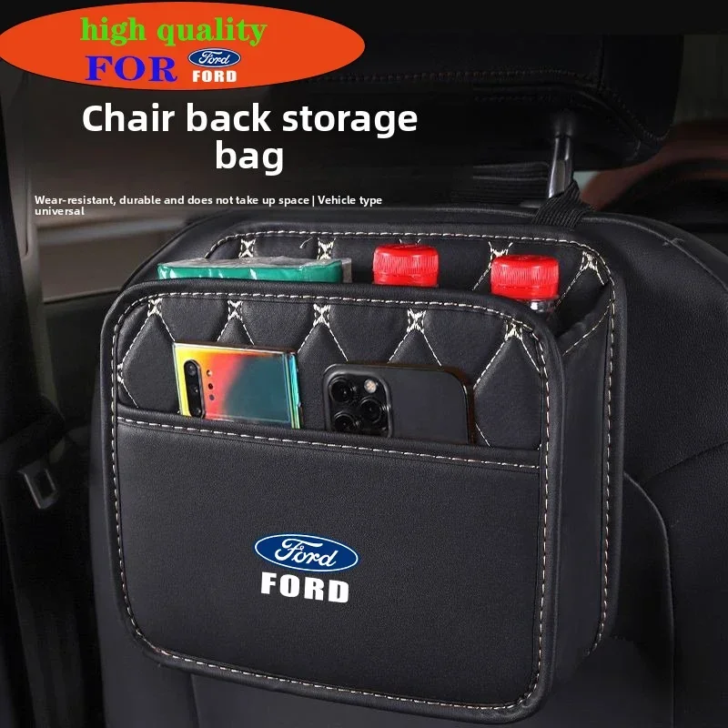 

Multifunctional Car Seat Storage Bag Leather Storage Bag For Ford Fiesta Ranger Focus Kuga Mustang MAX Transit Mondeo Esco