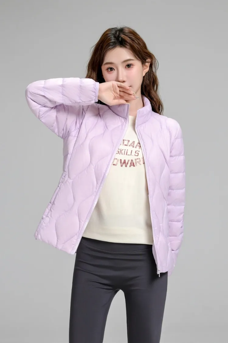 Dames lentejas mode korte ultralichte opvouwbare pufferjassen 15 kleuren vrouwelijke dons warme Koreaanse slim fit parka's