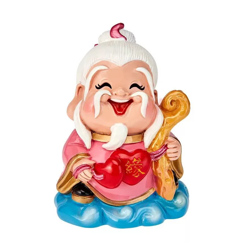 Buddha Statue Praying for Wealth, God of Peace, Immortal Ornaments, Car Accessories, Hand Decorations