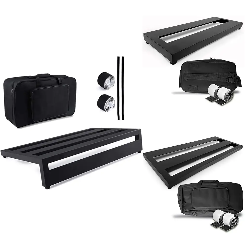 

Портативная Педальная панель для гитары из алюминиевого сплава с сумкой для переноски и лентами, ремешки, аксессуары для гитары, сумка для педали гитары, Педальная доска для создания эффектов